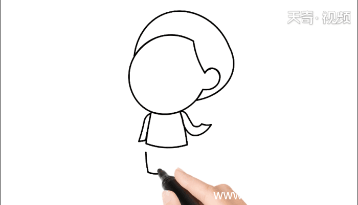 抖音简笔画女孩 抖音简笔画女孩怎么画