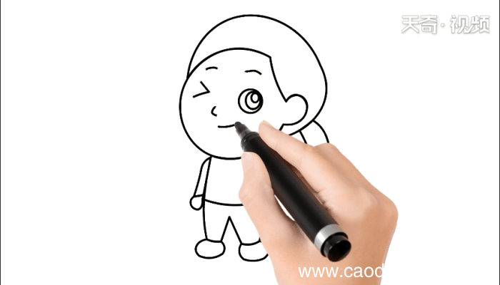 抖音简笔画女孩 抖音简笔画女孩怎么画