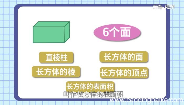 长方体有多少个面长方体的面有几个