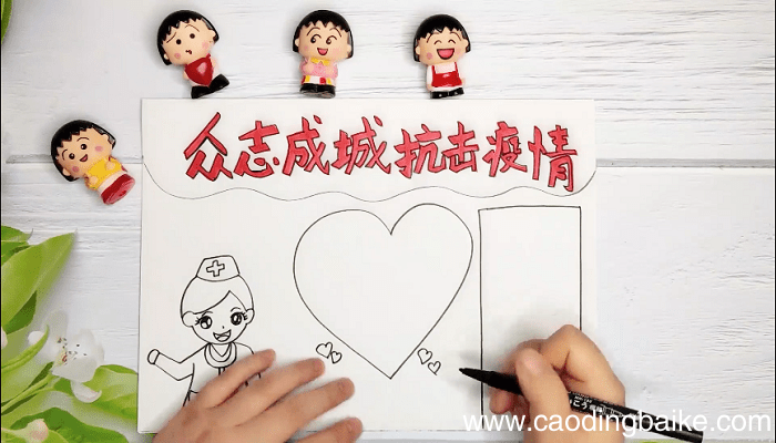 众志成城抗击疫情手抄报 众志成城抗击疫情画报