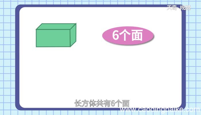 长方体有几个面每个面都是什么形长方体的每个面都是什么形
