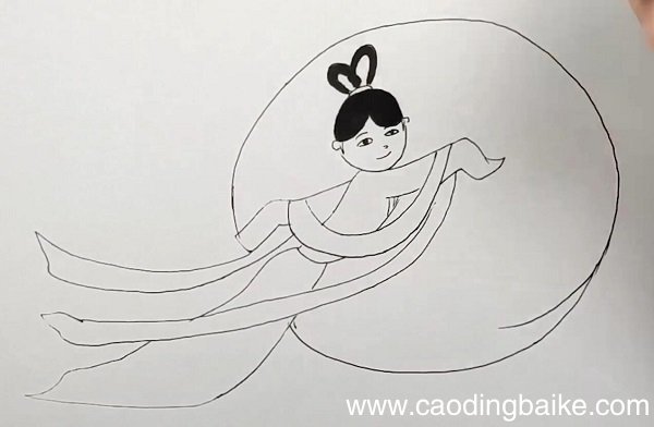 嫦娥简笔画 嫦娥怎么画