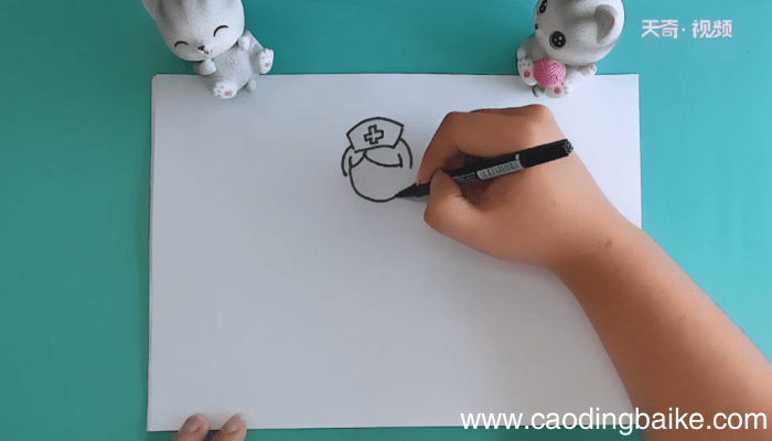 抗击病毒医生简笔画 抗击病毒医生简笔画报