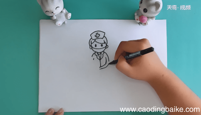 抗击病毒医生简笔画 抗击病毒医生简笔画报