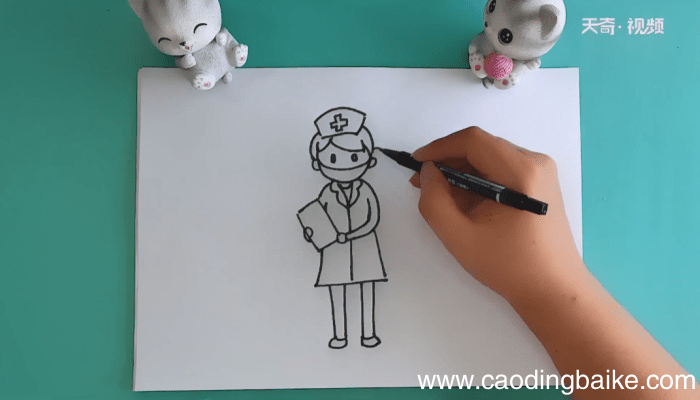 抗击病毒医生简笔画 抗击病毒医生简笔画报