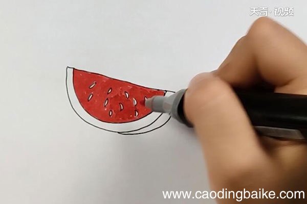 西瓜的简笔画