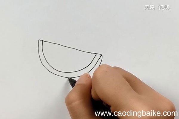 西瓜的简笔画