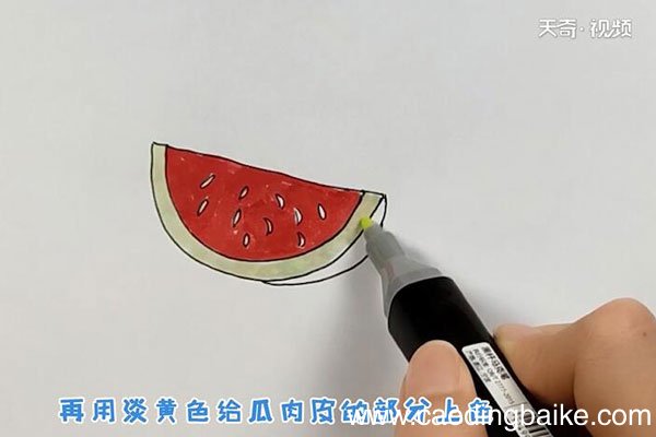 西瓜的简笔画