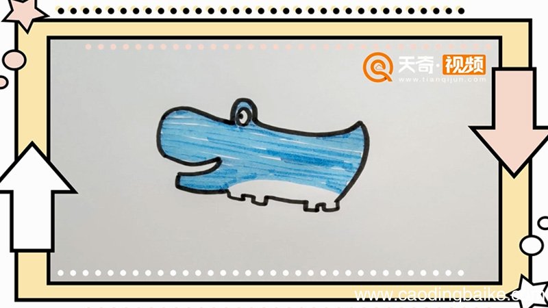 鳄鱼怎么画