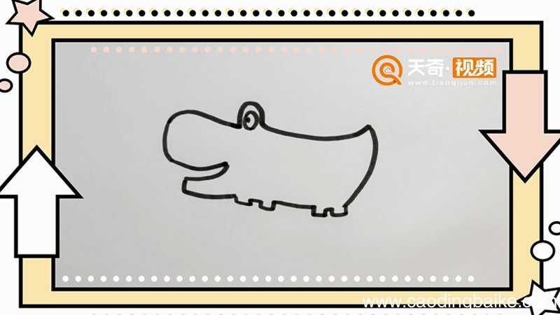 鳄鱼怎么画