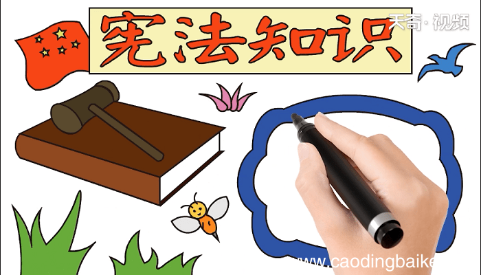 宪法知识手抄报 宪法知识画报