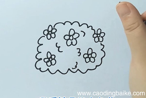 花丛简笔画