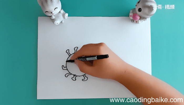 抗击病毒的图画简笔画 抗击病毒的图画简笔画报