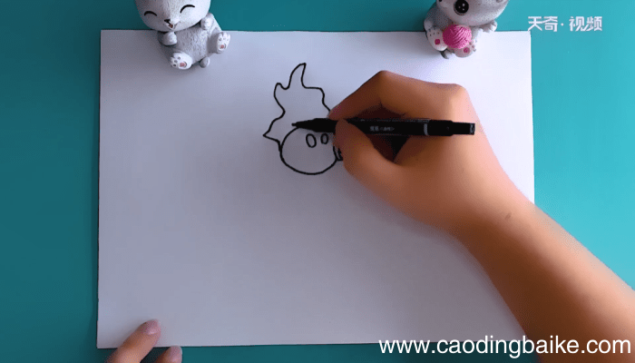 火焰豌豆射手简笔画 火焰豌豆射手简笔画怎么画