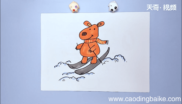 冰上运动的化学简笔画 冰上运动的化学简笔画怎么画