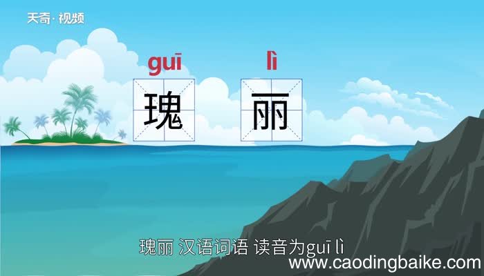 瑰丽的意思 瑰丽什么意思