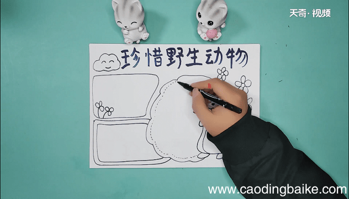 敬畏生命珍惜野生动物手抄报 敬畏生命珍惜野生动物手抄画报