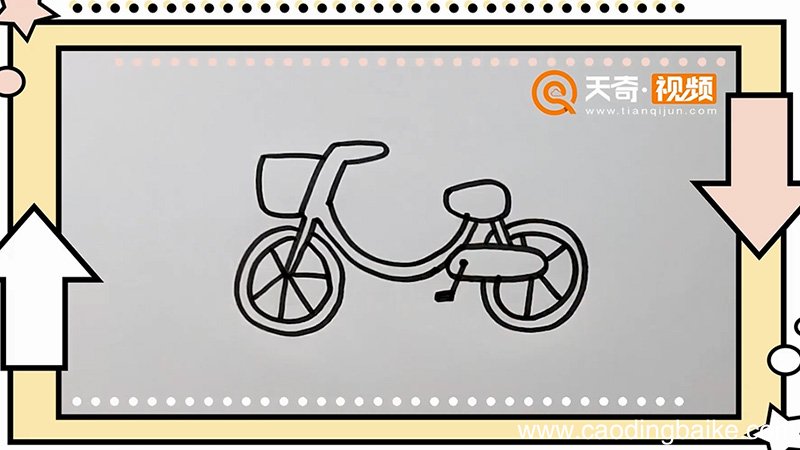 自行车简笔画