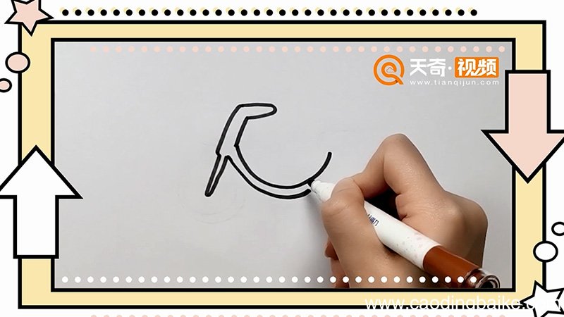 自行车简笔画