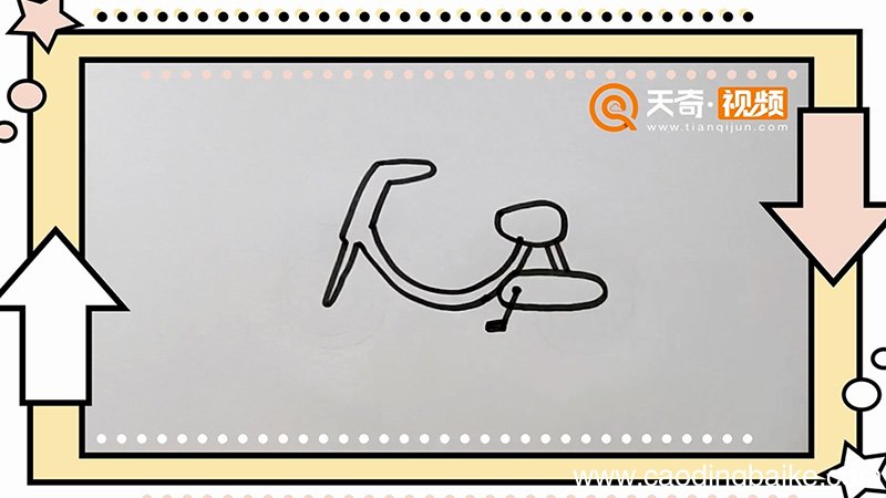自行车简笔画