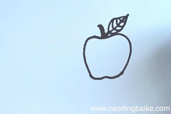 苹果的简笔画 苹果怎么画