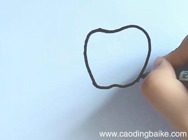 苹果的简笔画 苹果怎么画