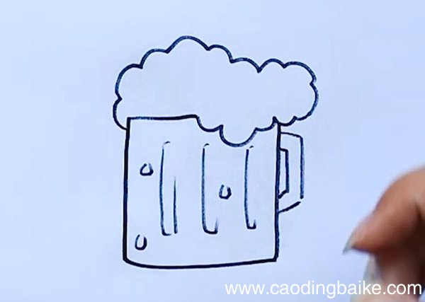 啤酒简笔画啤酒简笔画步骤