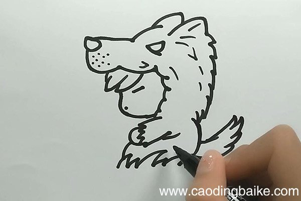 万圣节狼少年简笔画 万圣节狼少年的画法