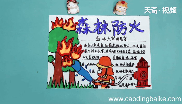 森林防火手抄报 森林防火手抄报怎么画