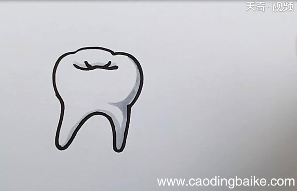 牙齿简笔画