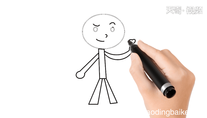 火柴人比心简笔画 火柴人比心简笔画怎么画