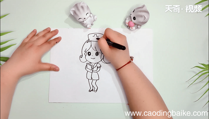 护士简笔画 护士画报
