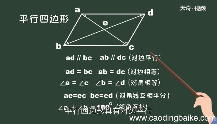 平行四边形的判定 判定平行四边形的方法