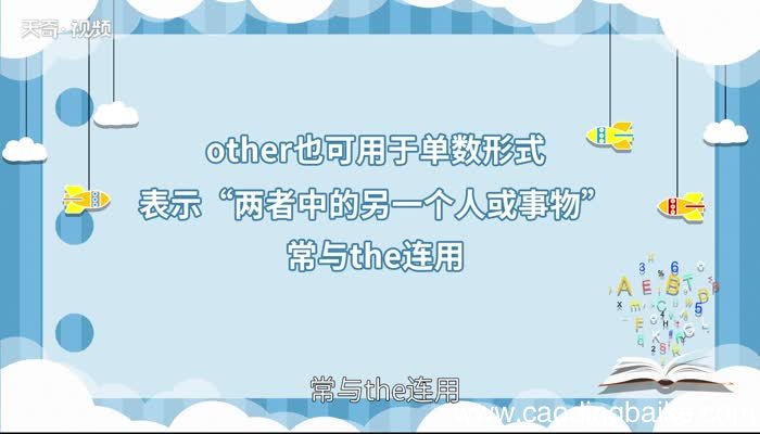 other的用法 other的用法有哪些