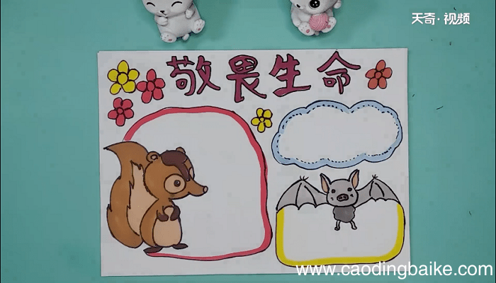 敬畏生命的手抄报 敬畏生命的手抄画报