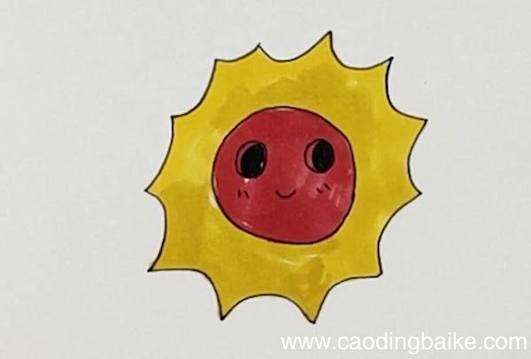 太阳简笔画