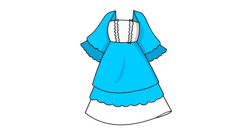 公主裙简笔画 公主裙简笔画画法