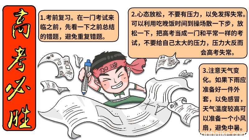 高考必胜手抄报高考必胜手抄报画法