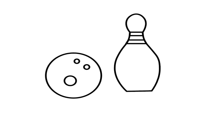 保龄球简笔画 保龄球简笔画怎么画