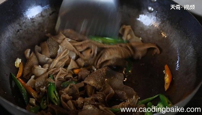 辣椒炒毛肚的做法 辣椒炒毛肚怎么做