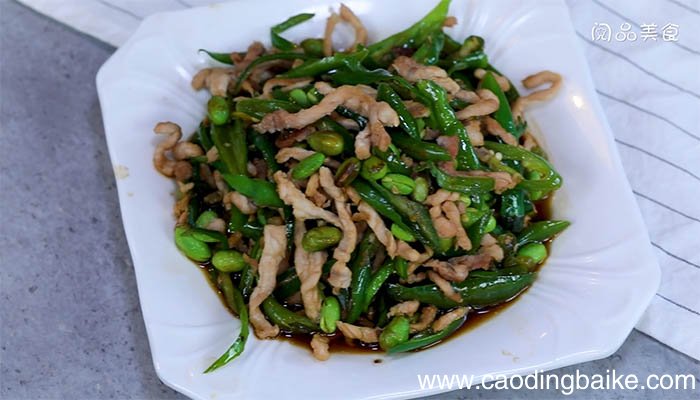 尖椒炒毛豆的做法 如何做尖椒炒毛豆