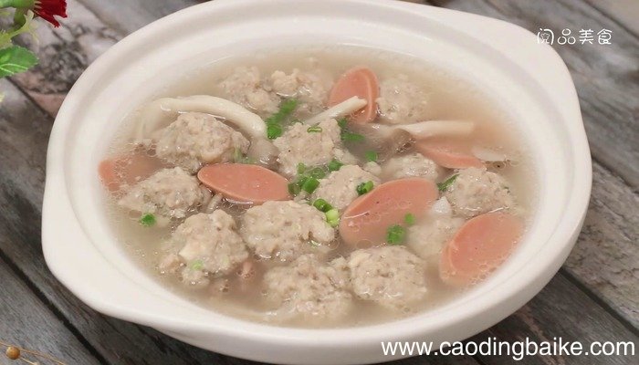 猪肉丸子火腿汤怎么做 猪肉丸子火腿汤怎么做好吃