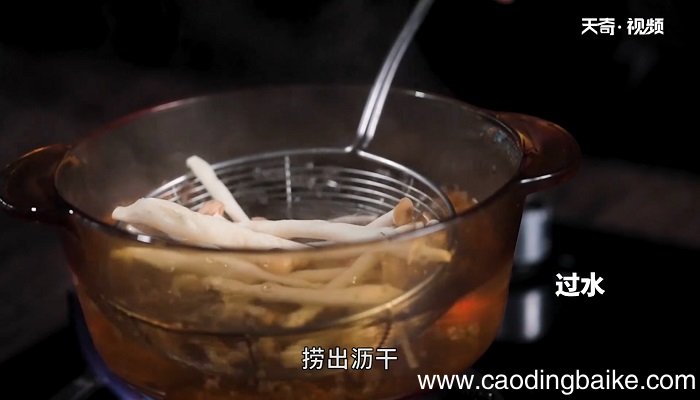 清炒芦笋蟹味菇怎么做 清炒芦笋蟹味菇的做法