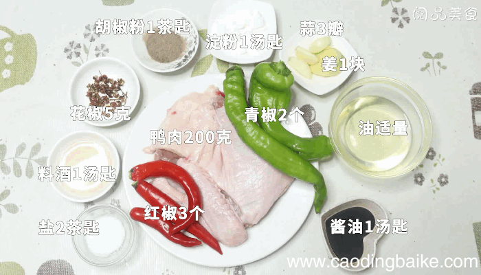 青椒炒鸭肉的做法，青椒炒鸭肉怎么做