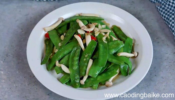 荷兰豆炒白玉菇的做法 荷兰豆炒白玉菇怎么做
