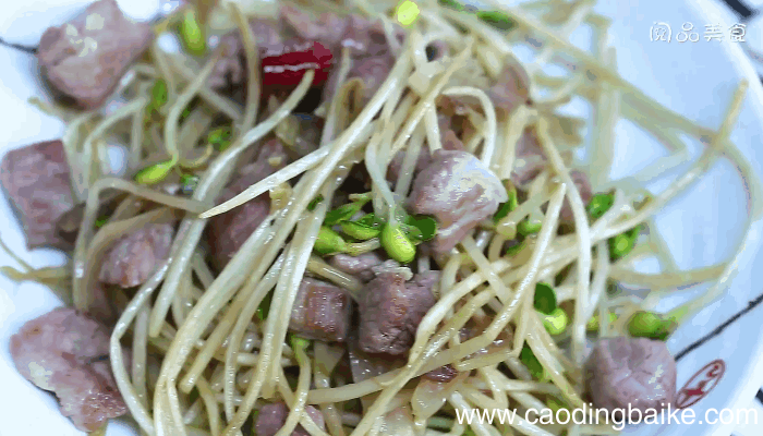 榨菜黄豆芽炒肉丁的做法，榨菜黄豆芽炒肉丁怎么做