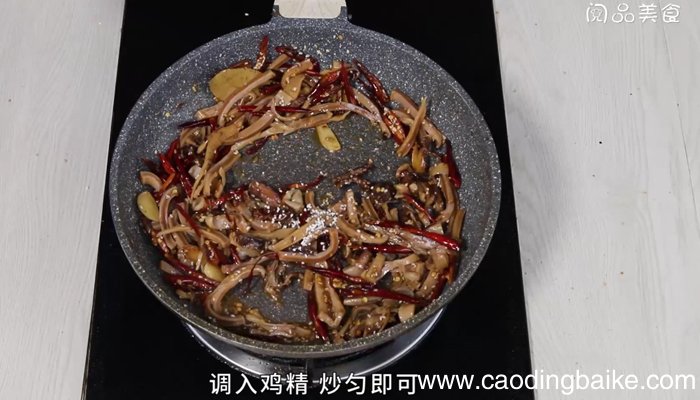 辣炒干鱿鱼丝 辣炒干鱿鱼丝的做法