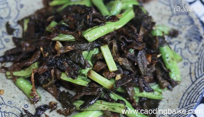 梅干菜干煸四季豆怎么做 梅干菜干煸四季豆的做法
