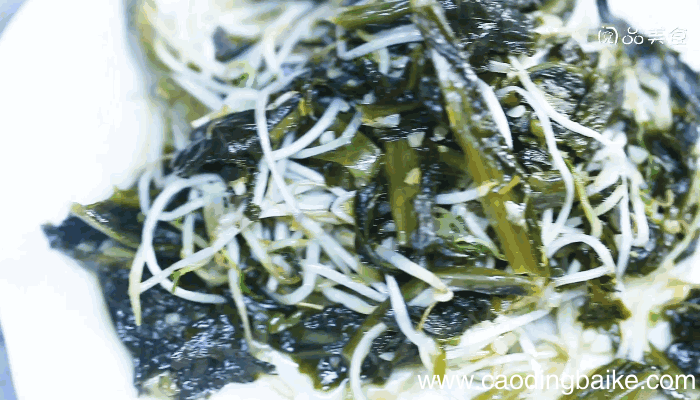 雪里蕻炒绿豆芽做法雪里蕻炒绿豆芽怎么做