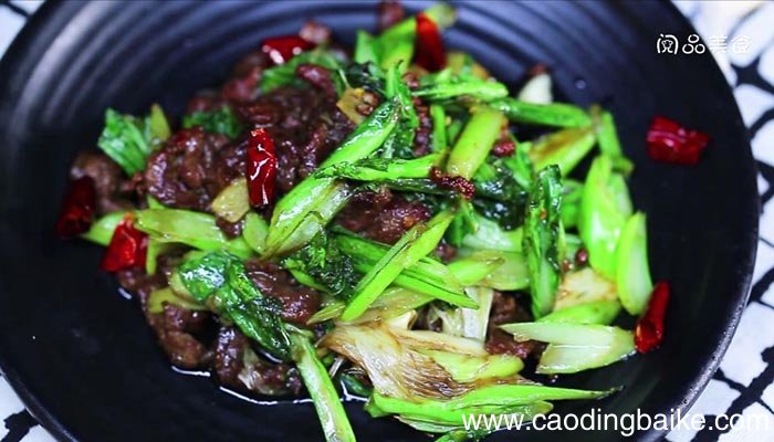 青菜炒牛肉丝 青菜炒牛肉丝的做法